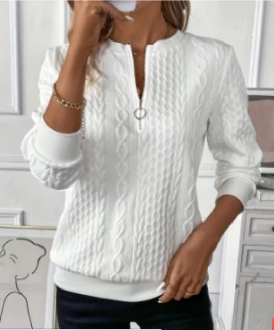 AMY | SWEATER WITH ZIPPER