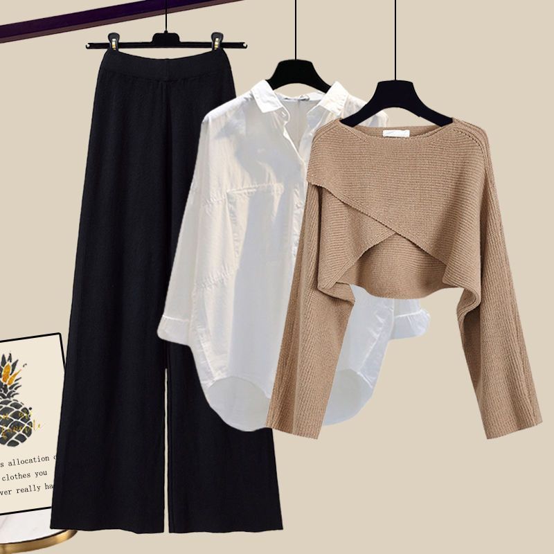 Kendall | Stylish knitted dress set 3pcs Sweater