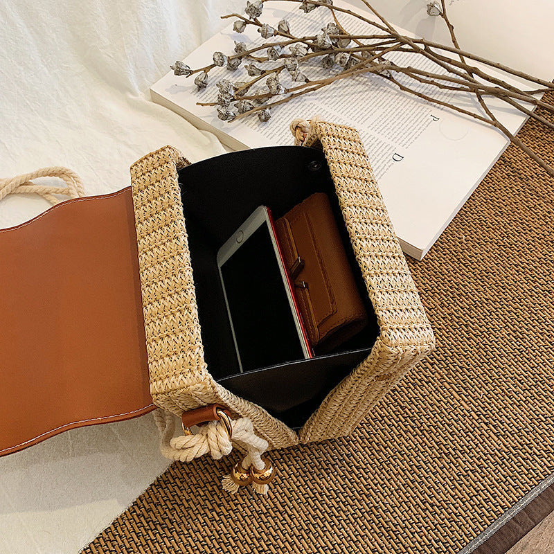 ( new ) Fashion Box Rattan Women Handbags Wicker