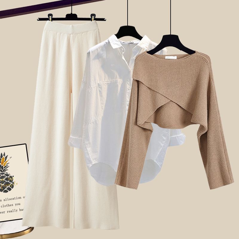 Kendall | Stylish knitted dress set 3pcs Sweater