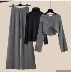 Kendall | Stylish knitted dress set 3pcs Sweater