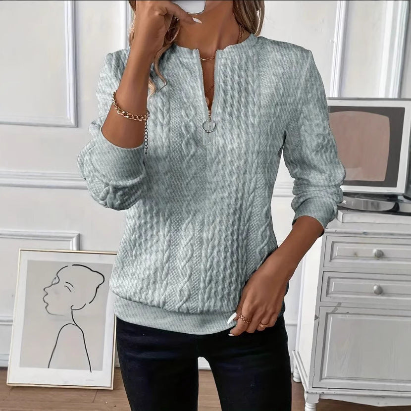 AMY | SWEATER WITH ZIPPER