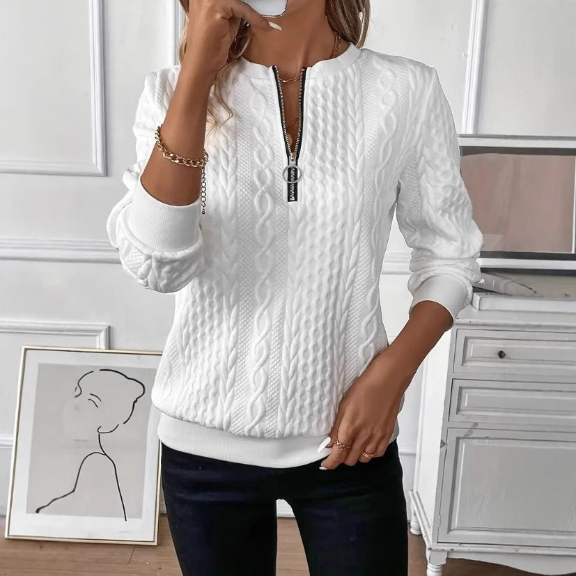 AMY | SWEATER WITH ZIPPER